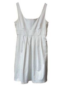 A. Byer white pleated waist sleeveless tank dress Jr size 11