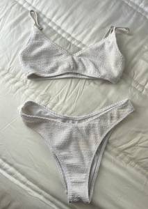 PacSun white  la hearts bikini set