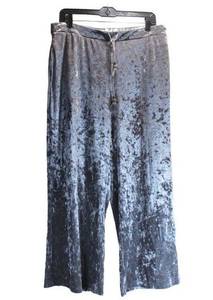 Melissa Paige Crushed Velvet Wide Leg Pants Large EUC