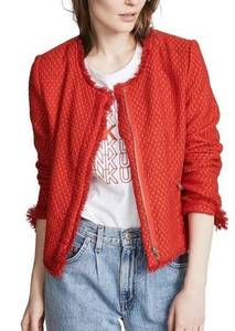 BB Dakota • Tweed Jacket • Red • Small • Feeling Fancy • Raw Edges