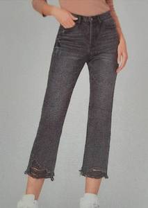 Simple Society Womens Light Wash Cargo Super High Rise Blue Jeans Size 5/27  