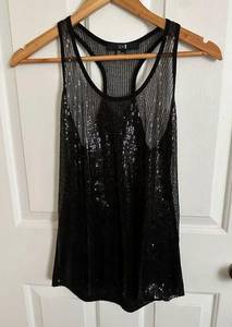 Xxi sleeveless sequins Top Size Small