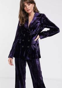 Purple Velvet Blazer