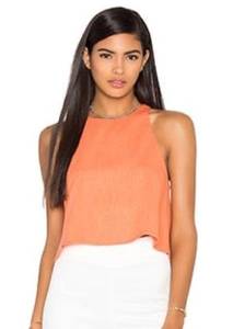 Blaque Label Woven Tank Tangerine Size Small