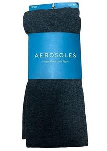 NWT AEROSOLES FOOTED FLEECE LINED TIGHTS