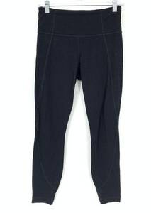 Athleta  Leggings Women's Size Small High Waist Pull-On Crop Solid Black