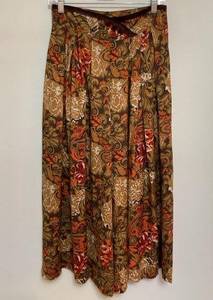 Vintage Deadstock Leslie Fay Sportswear Wide Leg Crop Culottes in Fall Floral