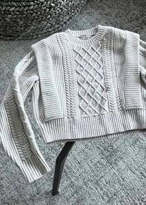 Babaton Gray Wool Sweater