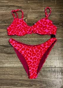 Pink Leopard Bikini Set