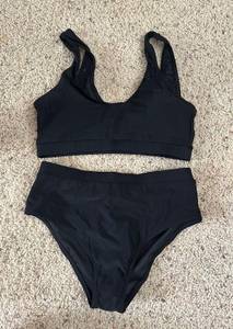 black high waisted bikini