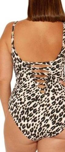 Bleu Rod Beattie  one piece cheetah lace up 12