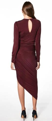 Young Fabulous and Broke  GENESIS Long Sleeve Side Slit Maxi DRESS in Jam Purple S