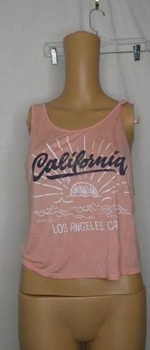 Raggs II Riches  California Los Angeles Fringe Tank Modest Crop Top Graphic Tee