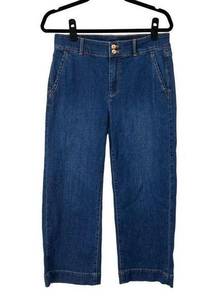 Talbots Flawless High Waist Wide Crop Jeans