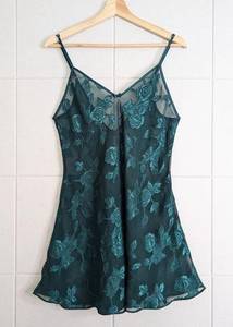 Vintage Frederick's of Hollywood slip with bow back details