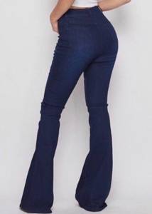 high rise flared jeans