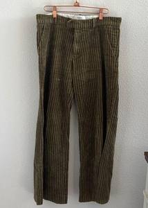 Roseanna Paris-France Green Straight Leg Corduroy Pants EU 38