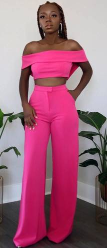 Only PINK PANTHER HIGH WAIST WIDE LEG PANTS - PANTS & TOP SET