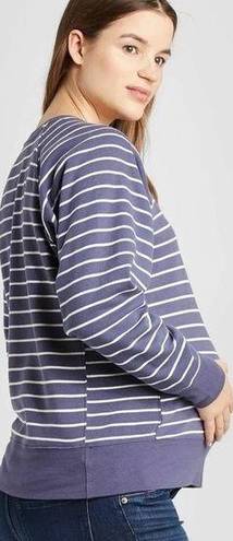 Isabel Maternity  by Ingrid & Isabel Striped Crewneck Sweatshirt