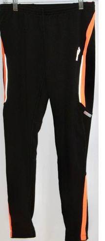 Saucony Women's  Omni LX Tight II Black Orange Running Leggings Yoga Pants Medium