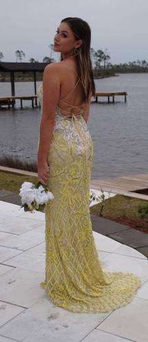 Sherri Hill No. 53903 Yellow Prom Dress