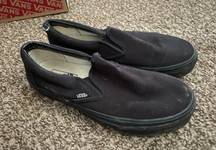 Vans Black Slipons