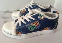 Halloween Canvas Sneakers, Size 9🎃