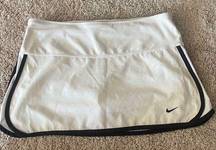 Nike athletic tennis skort | white/black | S