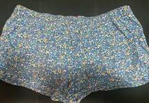 Aerie Aero Blue Floral Pajama Shorts