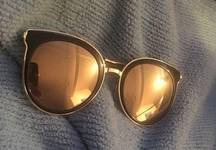 Minkpink Gold Rimmed Metal handles Sunglasses