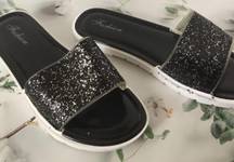 Black Sandals, Size 8