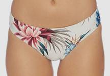 Splendid Women's White Printed Bikini Bottom Swimwear Size Large NWT