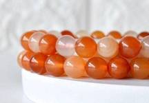 🆕New Tangerine Quartz 8mm Healing Gemstone Bracelet