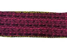 Zumba Scarf Womens One Size Yellow Pink Reversible Stretch Knit Infinity Printed