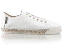 Russell & Bromley Sugar Rush Plimsole White Leather Espadrille Sneakers Size 8