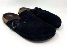 Betula by  Boston Black Suede Clogs Slip On Mules EU 41 Women's 10