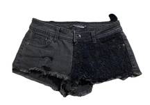 Lovesick Gothic Laced Jean Shorts