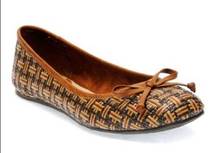 Rocket Dog  Brown Angie Woven Straw Ballet Flat