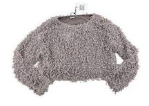 Some Days Lovin - Glorious Cropped top Sweater in Dove Gray