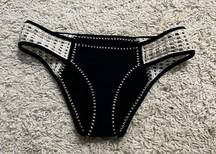 Victoria's Secret Victoria Secret Black Crocheted Bikini Bottoms size small