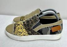 Rosy Animal Print Snake Camo Slip On Sneakers