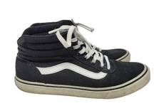 Vans  High Top Skater Side Stripe Lace Up Sneakers Skate Shoes Black White Size 7