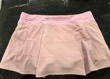 Lululemon Pink taupe pace rival skirt