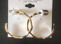 New Laundry Bamboo Gold Open Hoops