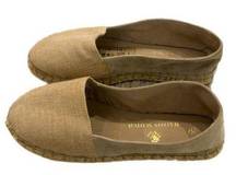 Maison Scotch Beige Leather Espadrilles