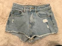 High-Waisted Denim Shorts