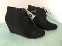 Wedge Ankle Boots, Size 9