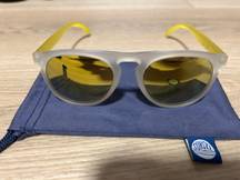 Sunski White And Yellow Mirrored Sunglasses