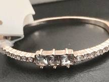 Tahari Square & Pave Crystals bangle Bracelet