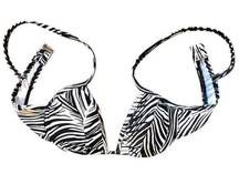 BCBGMAXAZRIA BCBG  zebra bathing suit top 2